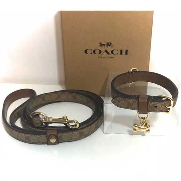 Coach Other Coach Small Dog Or Puppy Collar Leash Set New Poshmark
